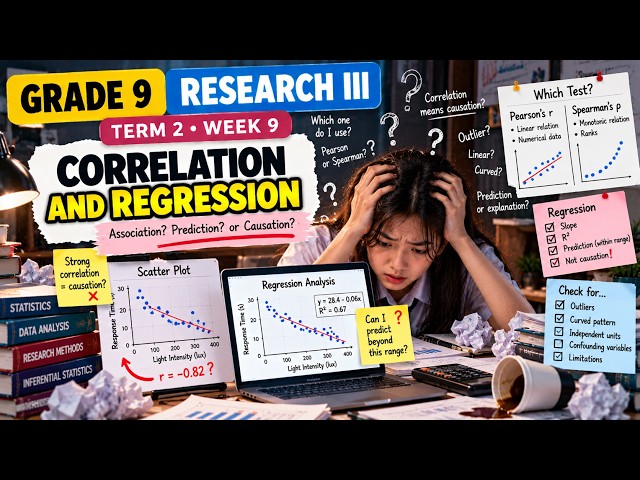 R3T2W9 Correlation & Regression Grade 9 Research III Term 2 Week 9