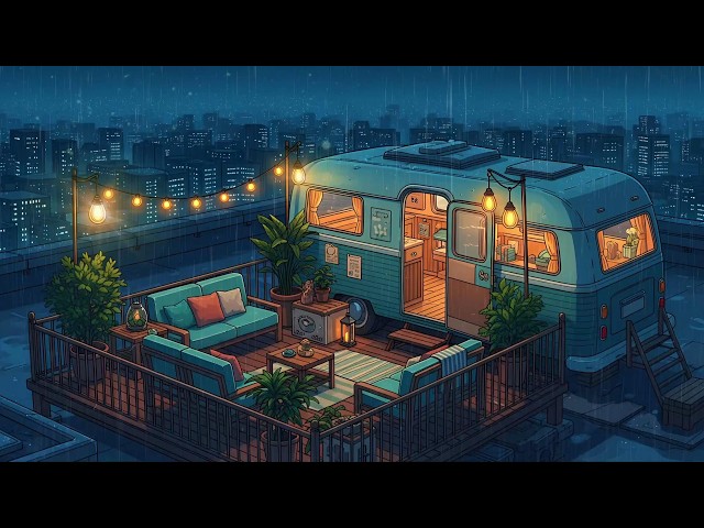 Rainy Night Lofi 🌧️ | 90s Chill Lofi Hip Hop Beats for Sleep, Study & Relaxation