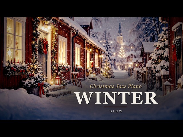 Work & Slow Mornings ❄️ Winter Glow - Snowy Christmas Jazz Piano