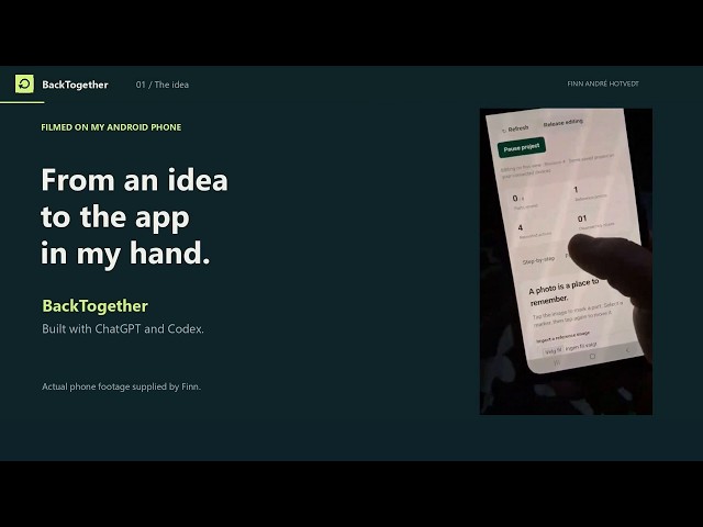 One Prompt to an Android App | BackTogether with ChatGPT & Codex