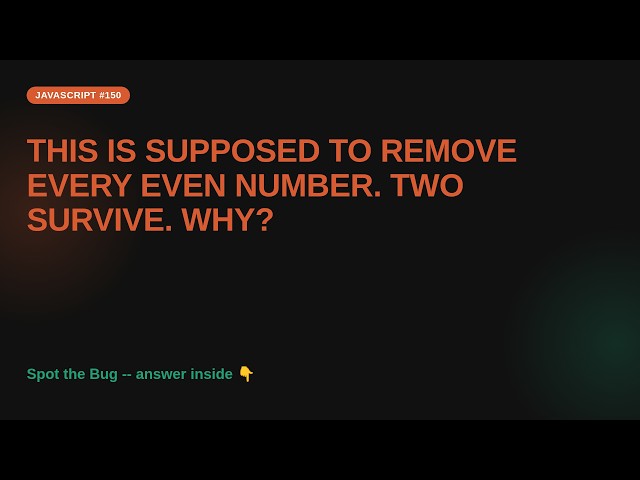 JAVASCRIPT: Spot the Bug? #shorts #dailycodepuzzle150