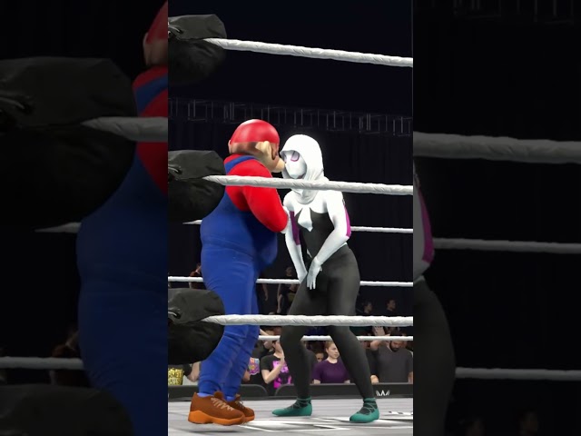 SPIDER-GWEN vs MARIO – LAST HERO STANDING! 🔥🕷️🍄 #shorts