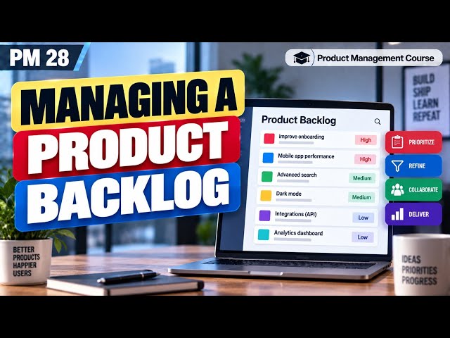 PM 28 | Managing a Product Backlog | Product Management Course | Uplatz