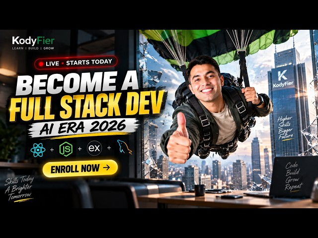 Want a Career in Tech & AI? 🚀 Full Stack LIVE Classes Start Today | Enroll Now