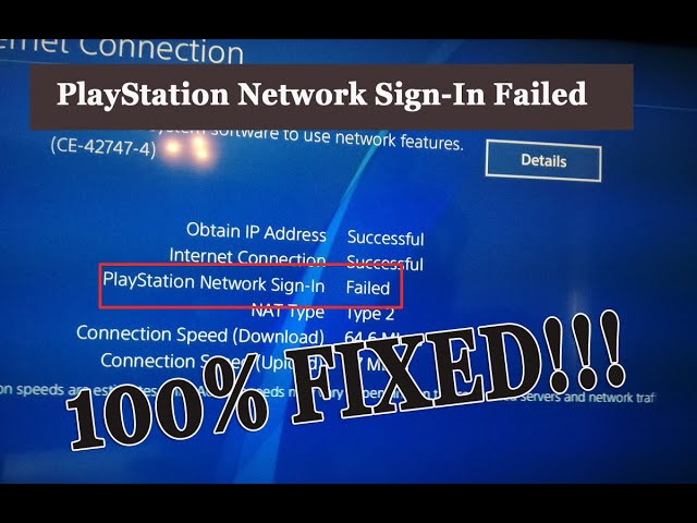 PlayStation Network Sign-In Failed PS4 & PS5 [FIXED]