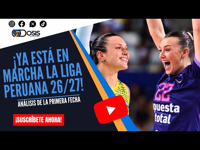 ¡ARRANCÓ LA LIGA! ALIANZA LIMA Y REBAZA NOS REGALARON UN PARTIDAZO | DOSIS DE VOLEIBOL 🎙️💛