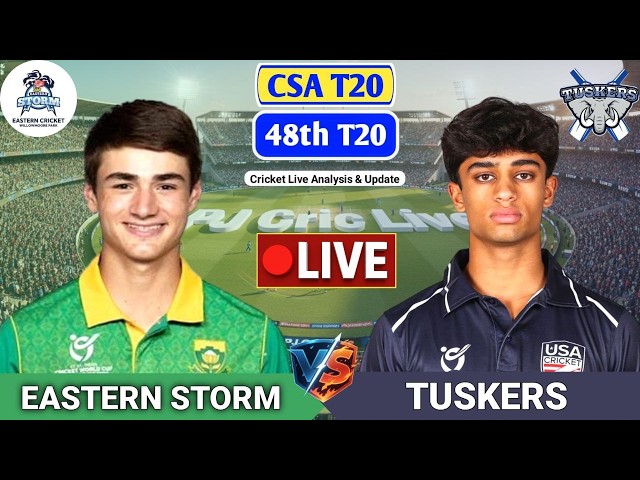 Eastern Storm Vs Tuskers T20 Match | Live Score Analysis & Discussion | CSA T20 Cricket