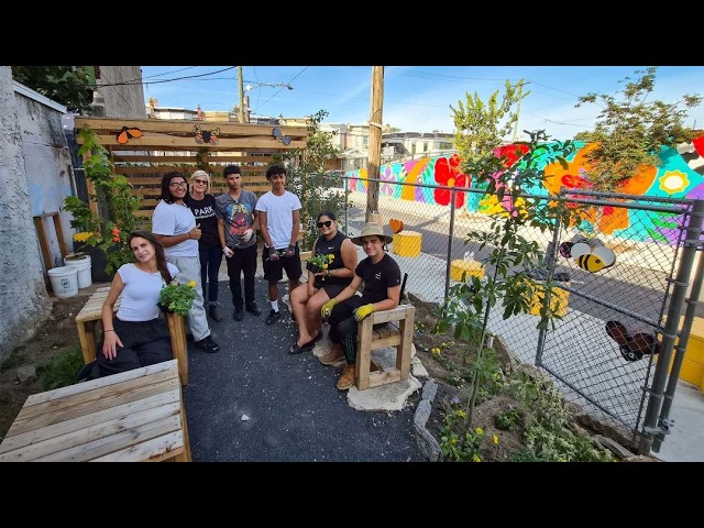 Kensington neighbors turn trash-filled lot into public garden