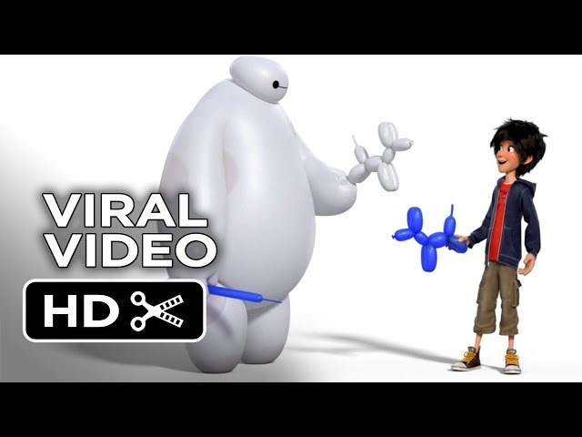 Big Hero 6 VIRAL VIDEO - Baymax vs. Balloon (2014) - Disney Animation Movie HD