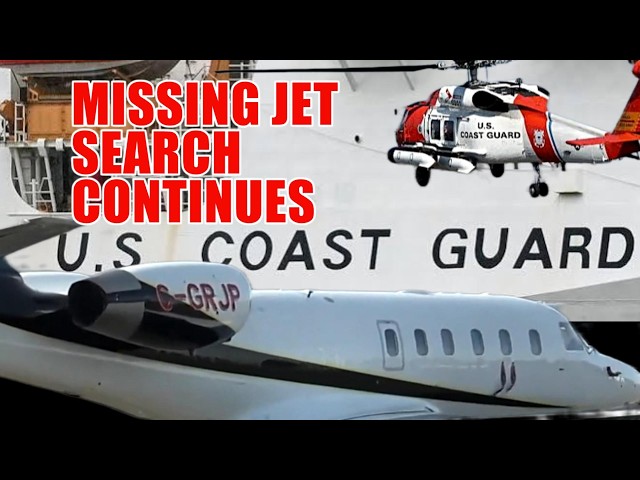 US Coast Guard Searches for Missing Air Ambulance off Coast of Massachusetts 4K  ATC audio