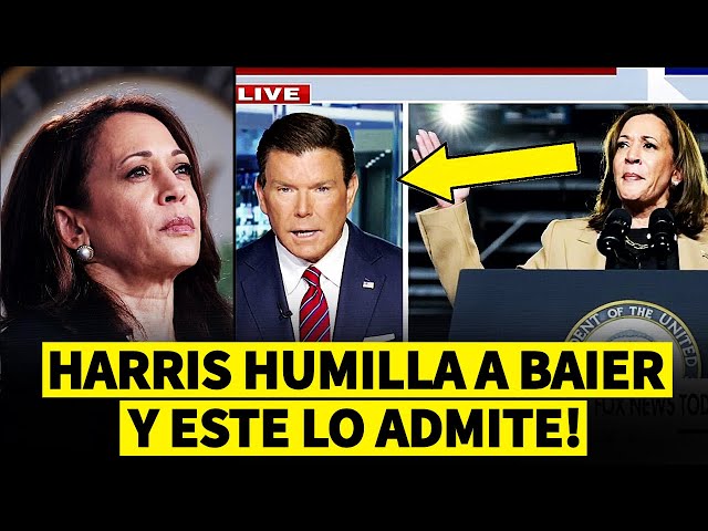 Kamala humiliates Bret Baier on Fox News and then he ADMITS IT