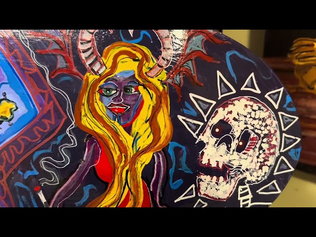 Mad painting to the song Behind the Easel