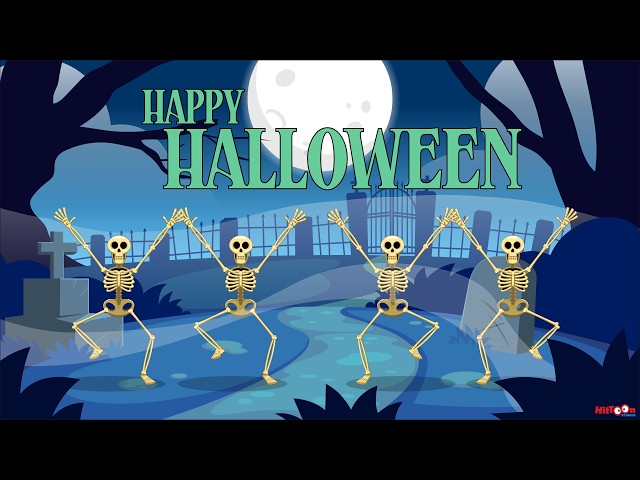 Kids Halloween Cartoon | Skeleton Dance Party 💀