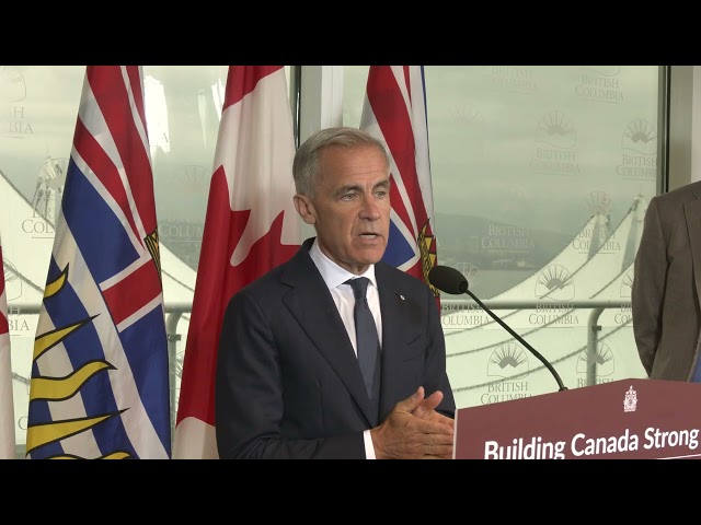 Prime Minister Carney announces new Canada-British Columbia Cooperative Prosperity Agreement