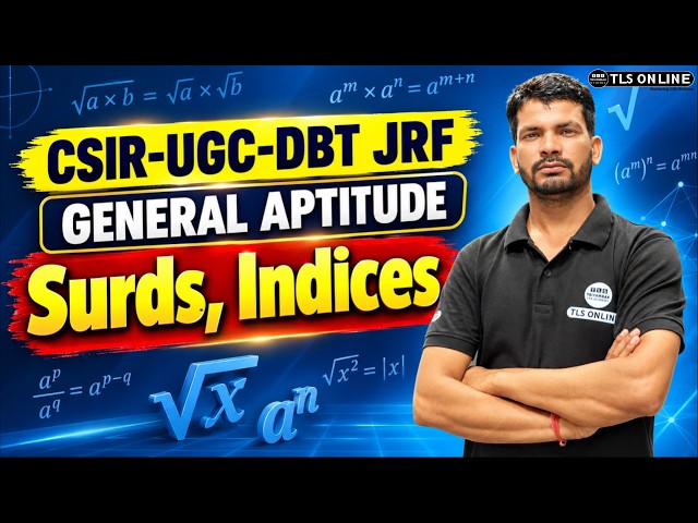 𝐂𝐒𝐈𝐑-𝐔𝐆𝐂-𝐃𝐁𝐓 𝐉𝐑𝐅 𝐆𝐞𝐧𝐞𝐫𝐚𝐥 𝐀𝐩𝐭𝐢𝐭𝐮𝐝𝐞 | 𝐒𝐮𝐫𝐝𝐬, 𝐈𝐧𝐝𝐢𝐜𝐞𝐬