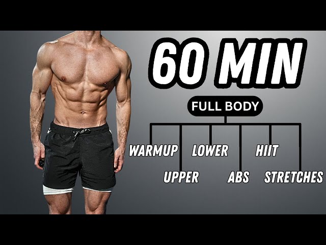 60 Min FULL BODY Workout | No Equipment & No Repeat | Rowan Row