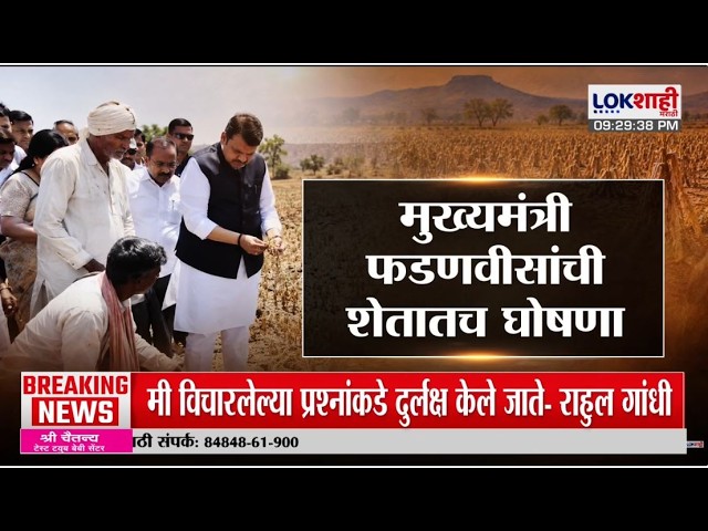 Lokshahi Marathi Special Report। Drought। CM Fadnavis यांची शेतकऱ्यांना दुष्काळासंदर्भात थेट मदत