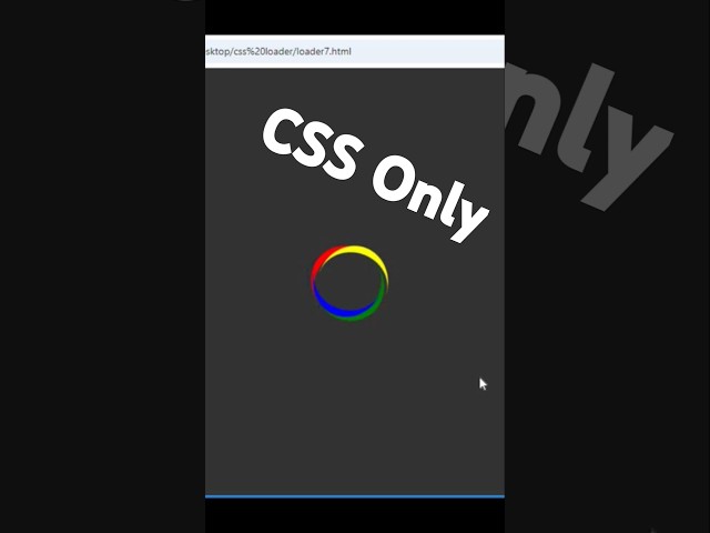 css google color loader, html css tutorial for beginners, html css full course #coding #css #html
