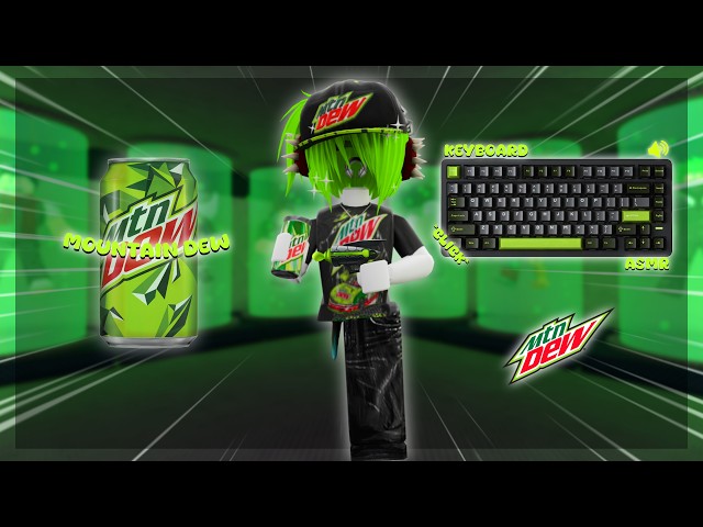 PLAYING MM2 AS MOUNTAIN DEW *Keyboard ASMR*