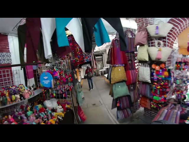 🚶 Walking Handcraft Market - Ciudadela CDMX, MEXICO -Artesanías VR 360 4K 📹. Hear REAL city ambience