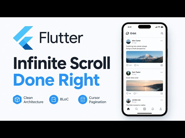 How to Build Infinite Feeds Properly in Flutter | Pagination Done Right: BLoC, Retry & Prefetch