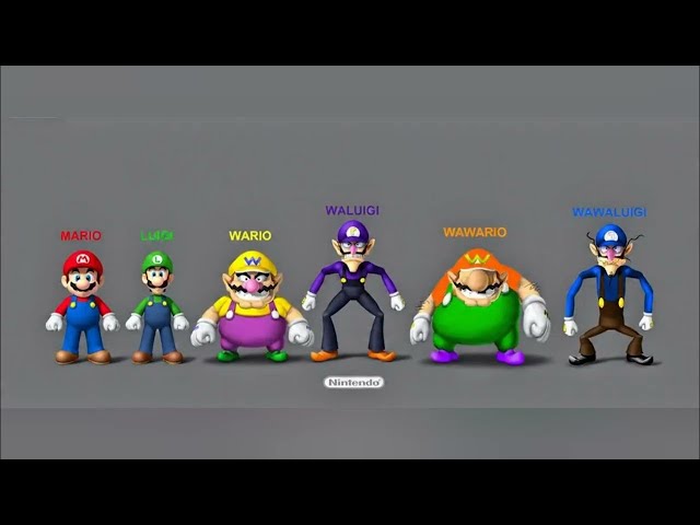 Mario Luigi Wario Waluigi Wawario Wawaluigi 