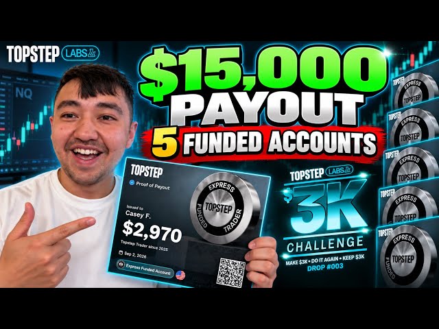 Topstep Payout Withdrawal Process | $15,000 Payout With 5 Lab Accounts!