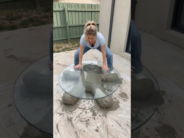 Turning a Cheap Teddy Bear into a $5,000 LUXURY Coffee Table! ✨ #DIY #HomeDecor