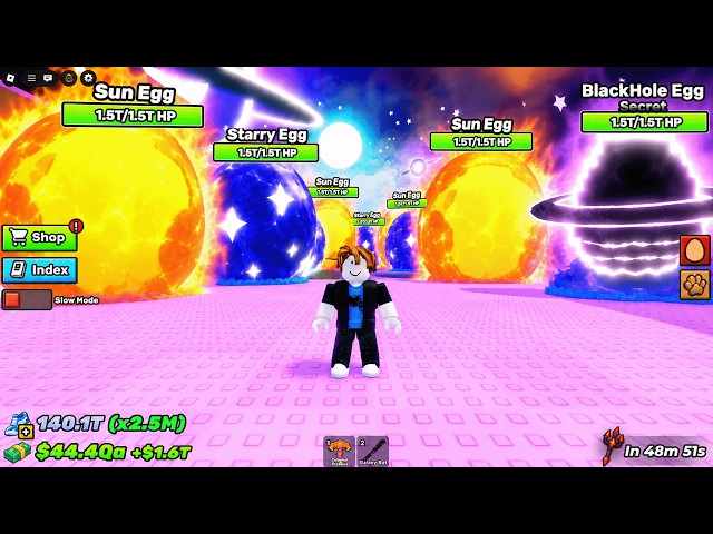 Admin Spawned Me TITANIC Eggs in Roblox Break And Steal Eggs