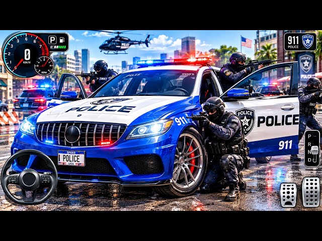New Police Simulator Games 2026 - US Emergency Cop Car Driving  - Car Game Android Gameplay