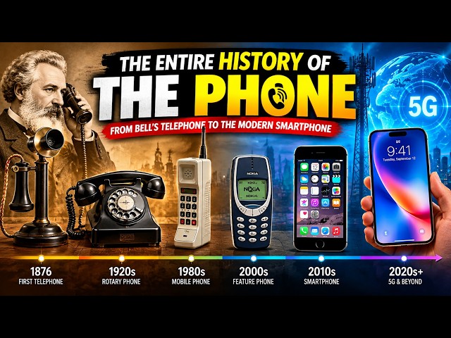 “The Entire History of the Phone | From Bell’s Telephone to the Modern Smartphone”#history