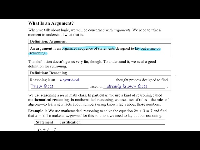 2.1.1 - What is an Argument?