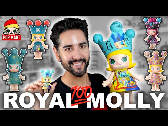 POP MART - MEGA ROYAL MOLLY 👑 100% SERIES 1 💜 FULL SERIES BLIND BOX UNBOXING!