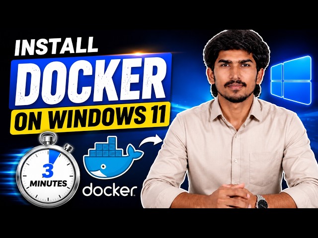 How to Install Docker on Windows 11 in 3 Minutes! 🐳 | Step-by-Step Guide