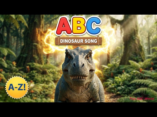 ABC Dinosaur Song A to Z 🦖 Learn Alphabet with Prehistoric Animals | Fun Kids Music 2026