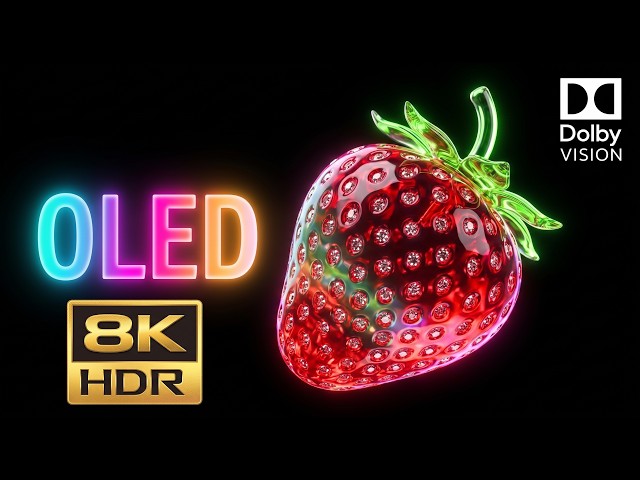 OLED Black Level Test | Ultra HD Display Benchmark  4K | 8K OLED Demo 60fps