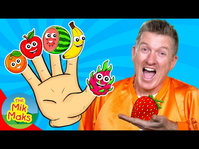 Fruit Finger Family Song 🍒 🍏 | Learn Fruits | Kids Songs & Nursery Rhymes