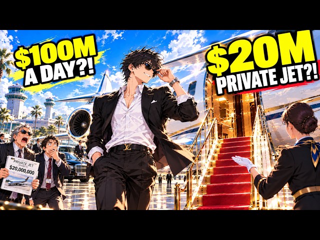 His Bank Account Gains $100M Every Day… So He Buys a $20M PRIVATE JET Like a GAME ITEM!