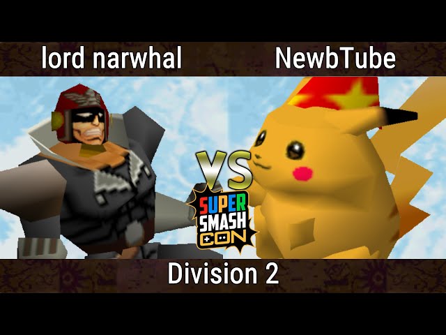 SSC 2023 - lord narwhal (Captain Falcon) Vs. NewbTube (Pikachu) Smash Bros - SSB64