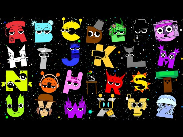 Happy Alphabet Characters A to Z | Fun ABC Song for Kids | Learn Uppercase Letters