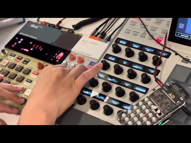 Teenage Engineering K.O. Sidekick | EP-136 + EP-1320 + PO-32 (having fun with simple drum loops)