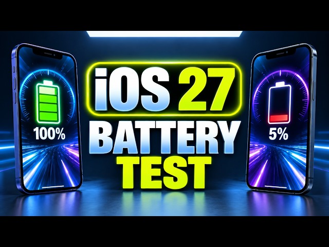 iOS 27.0 : Battery Life / Battery Drain / Battery Performance Test.