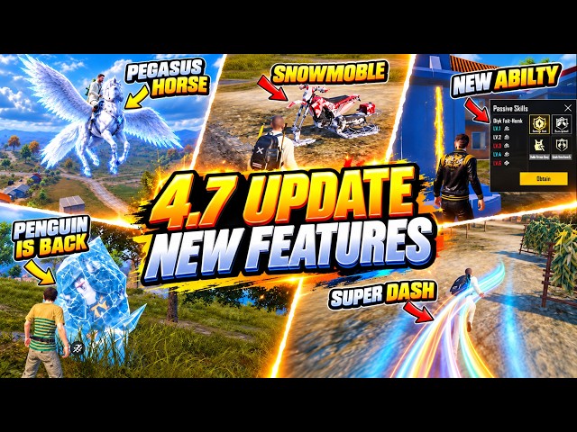 BGMI 4.7 BIGGEST WINTER UPDATE 🥶 NEW FEATURES & ABILITIES | PUBG MOBILE