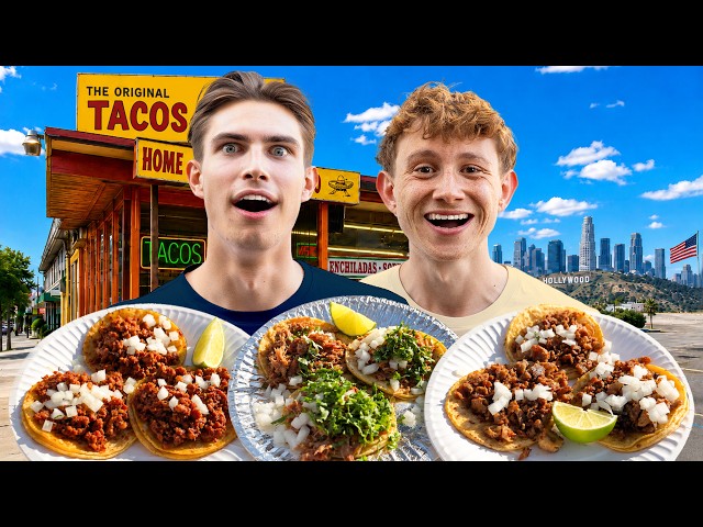 Brits Try LA Street Tacos for the First Time!