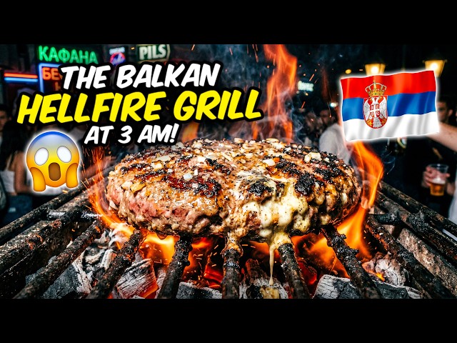 Europe’s Most AGGRESSIVE Street Food! (Midnight in Belgrade) 🇷🇸 Food Tour