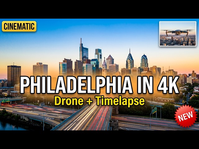 Philadelphia in 4K | Stunning Drone & Timelapse Views
