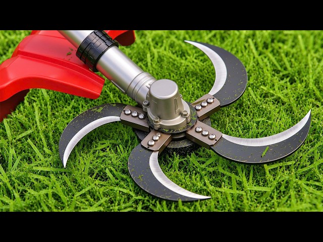 Only 1% People Know This!Mounting a Sickle Blade on Grass Cutter, 65-Year-Old Craftsman's Invention