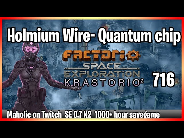 ⚙️Factorio Space Exploration 0.7 & Krastorio 2 Mod✅🏭➡️Quantum Chips x716