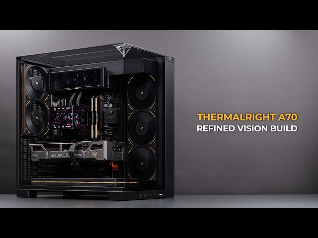 Ultra Clean Panoramic Gaming PC Build with Thermalright Vision | TUF Gaming | 9800X3D & 5070 Ti