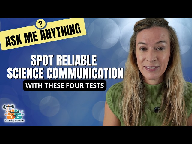 Ask Me Anything: Four Tests for Evaluating Science Communication